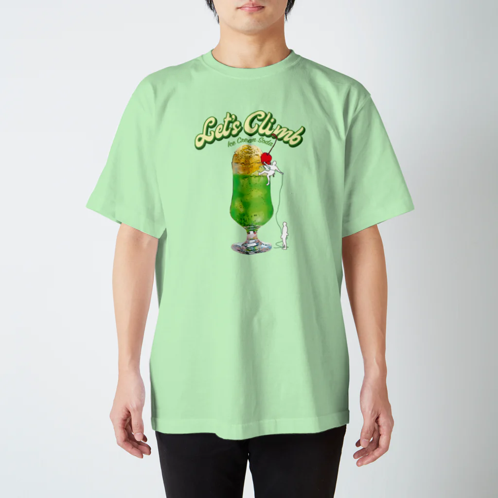 HIGEQLOのClimbing Melon Soda スタンダードTシャツ