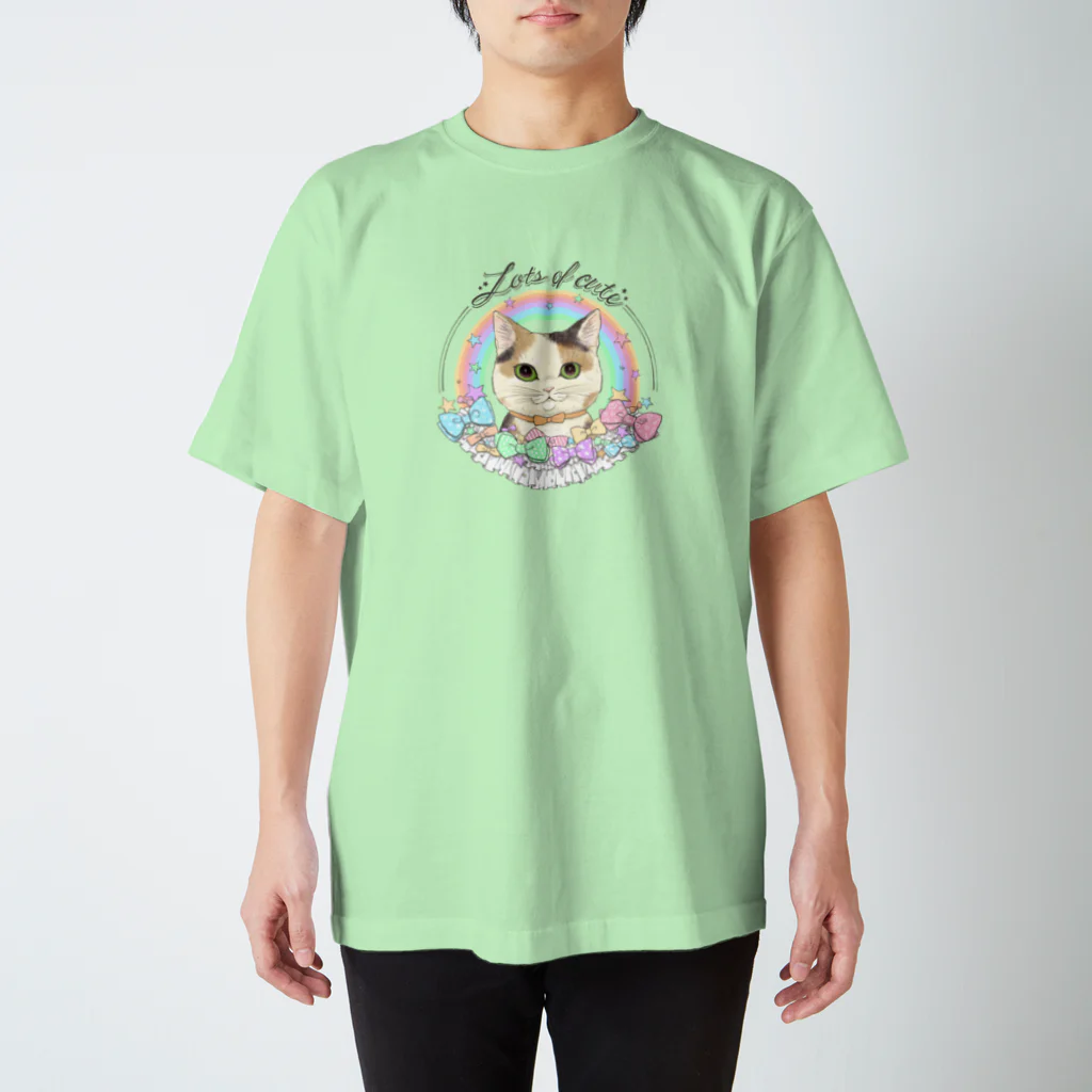 kima-maniのLots of cute 〜フリルとリボンと三毛猫と〜 Regular Fit T-Shirt