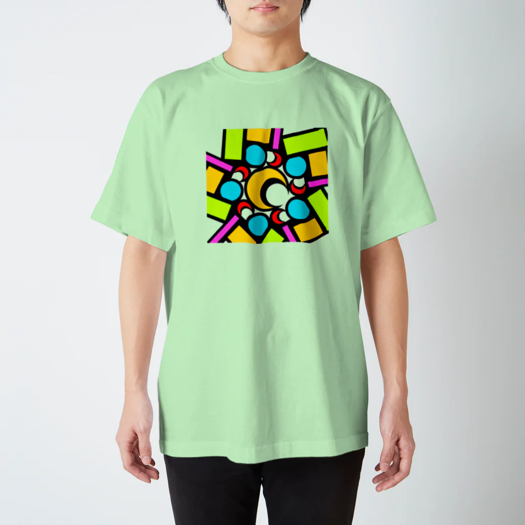 pastelia　shopのステン堂…stained  glass Regular Fit T-Shirt