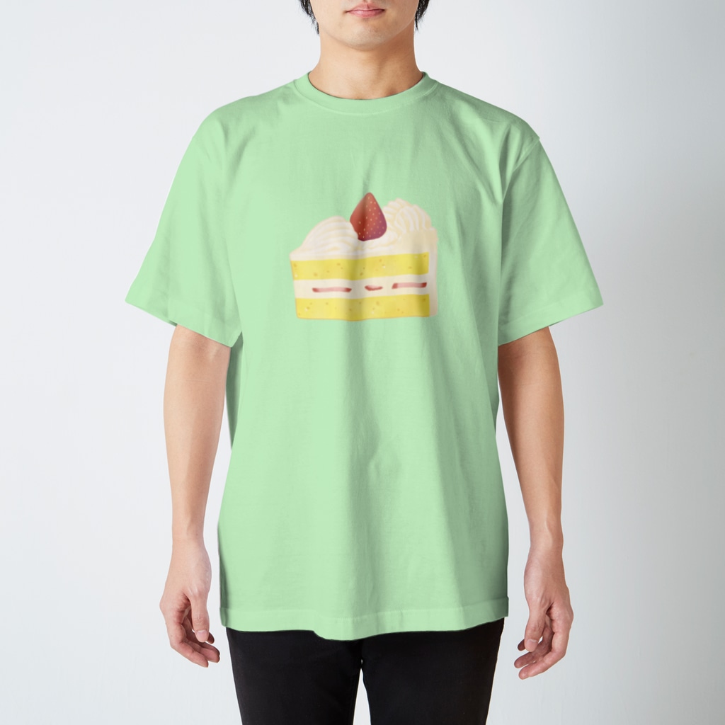 波居のいちごのショートケーキ Regular Fit T-Shirt