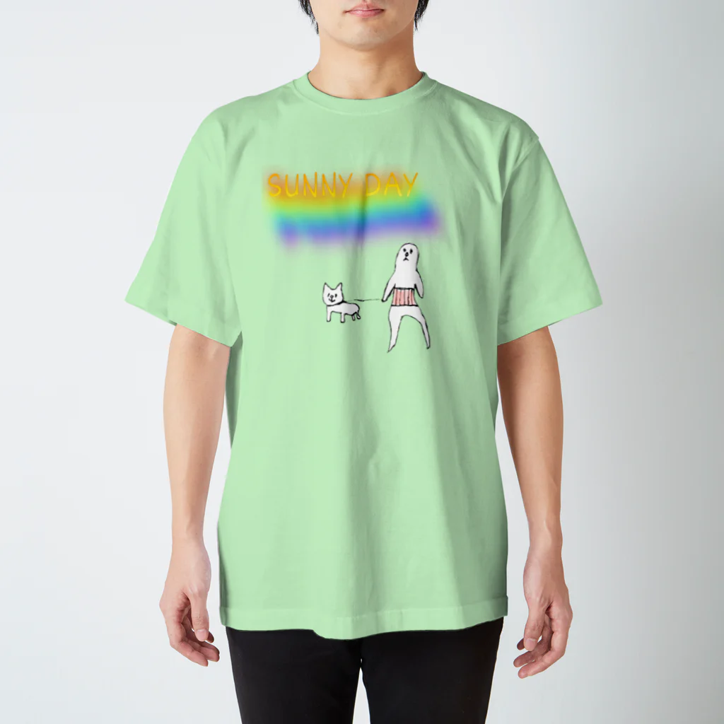 お味噌ちゃん👺LINEスタンプものSUNNY DAY Regular Fit T-Shirt