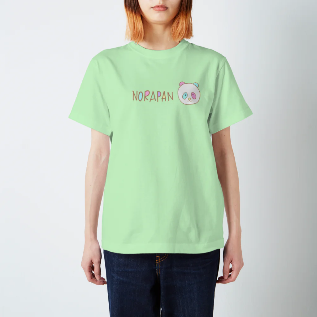 のらぱんちゃんののらぱんちゃん桃水色 スタンダードTシャツ