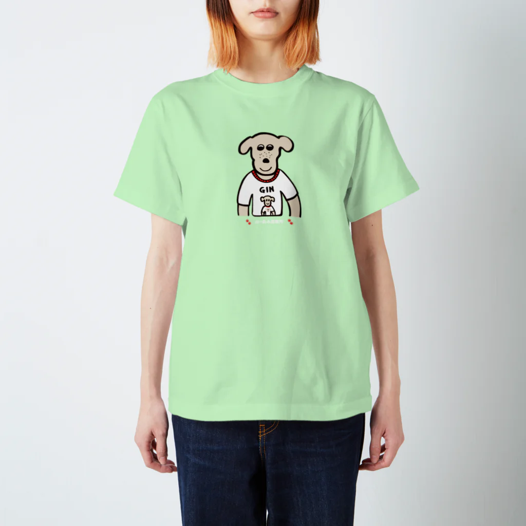 おーあみ避難所のギンちゃん スタンダードTシャツ