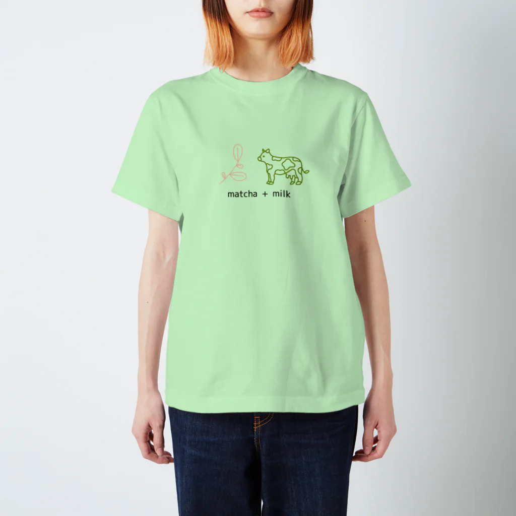 insparation｡   --- ｲﾝｽﾋﾟﾚｰｼｮﾝ｡の抹茶ミルク スタンダードTシャツ