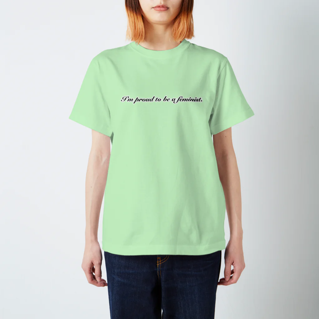 Feminist ShopのI’m proud to be a feminist. スタンダードTシャツ
