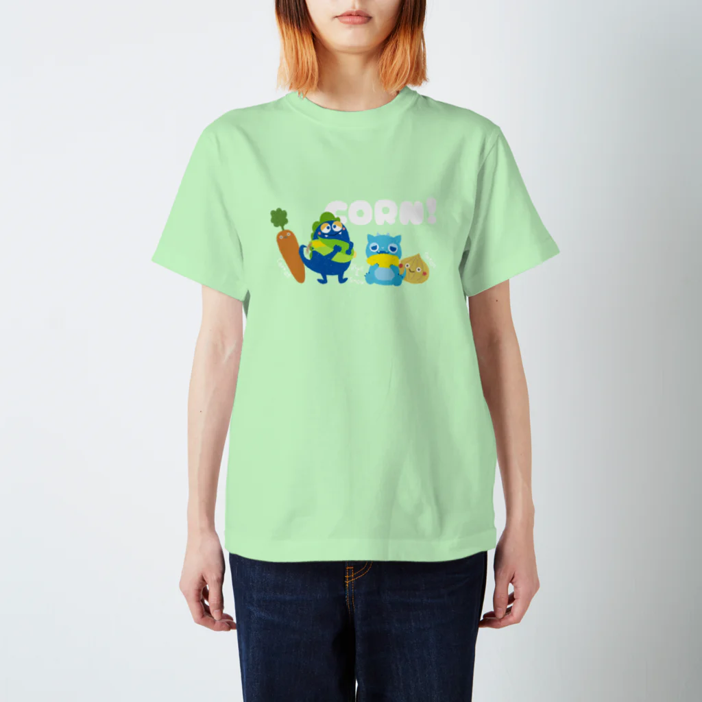 Blue Monsterのグッズのお店☺︎のとうもころし🌽 スタンダードTシャツ