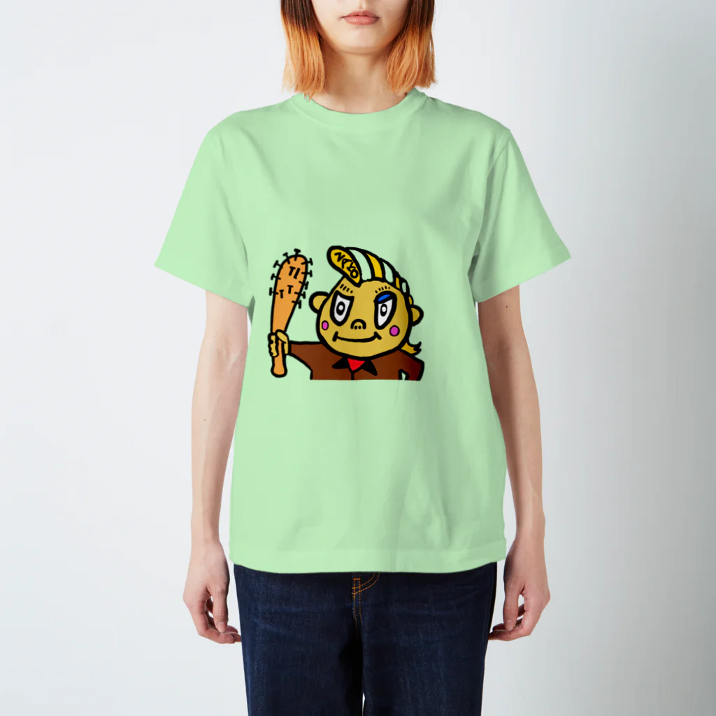 ZENART(ゼンアート)の雑魚くん　ZAKOくん　釘バット スタンダードTシャツ