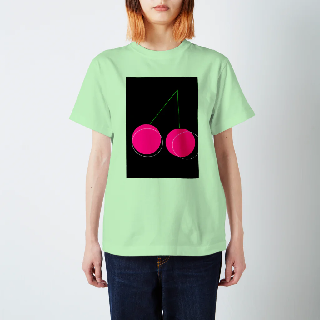 じゆうにのびのびのcherry Regular Fit T-Shirt