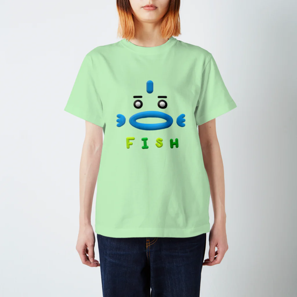 ４４４４の３D　人面魚 Regular Fit T-Shirt