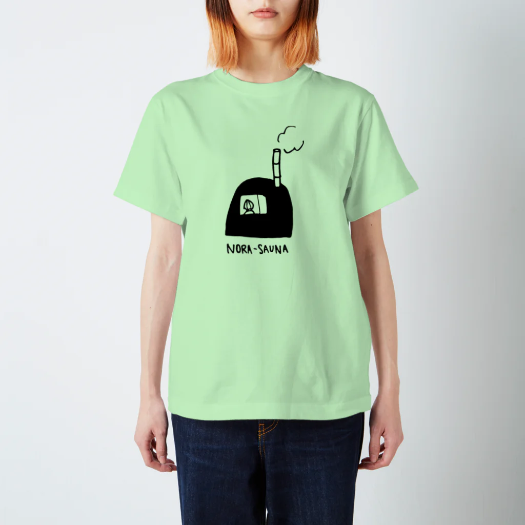 柿木村サ道部の背面プリント有　NORA-SAUNAシリーズ(サウナTシャツ) スタンダードTシャツ