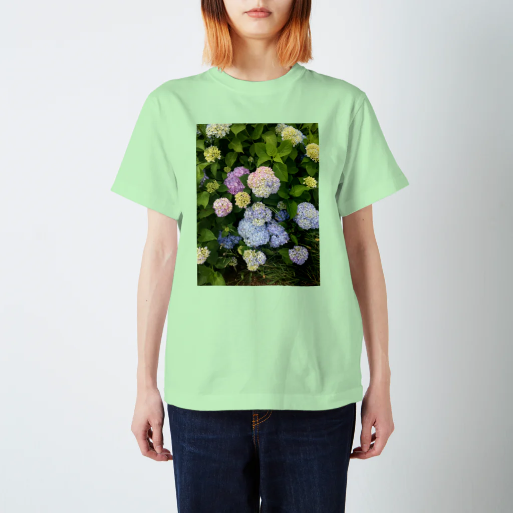 ふわふわの紫陽花 Regular Fit T-Shirt