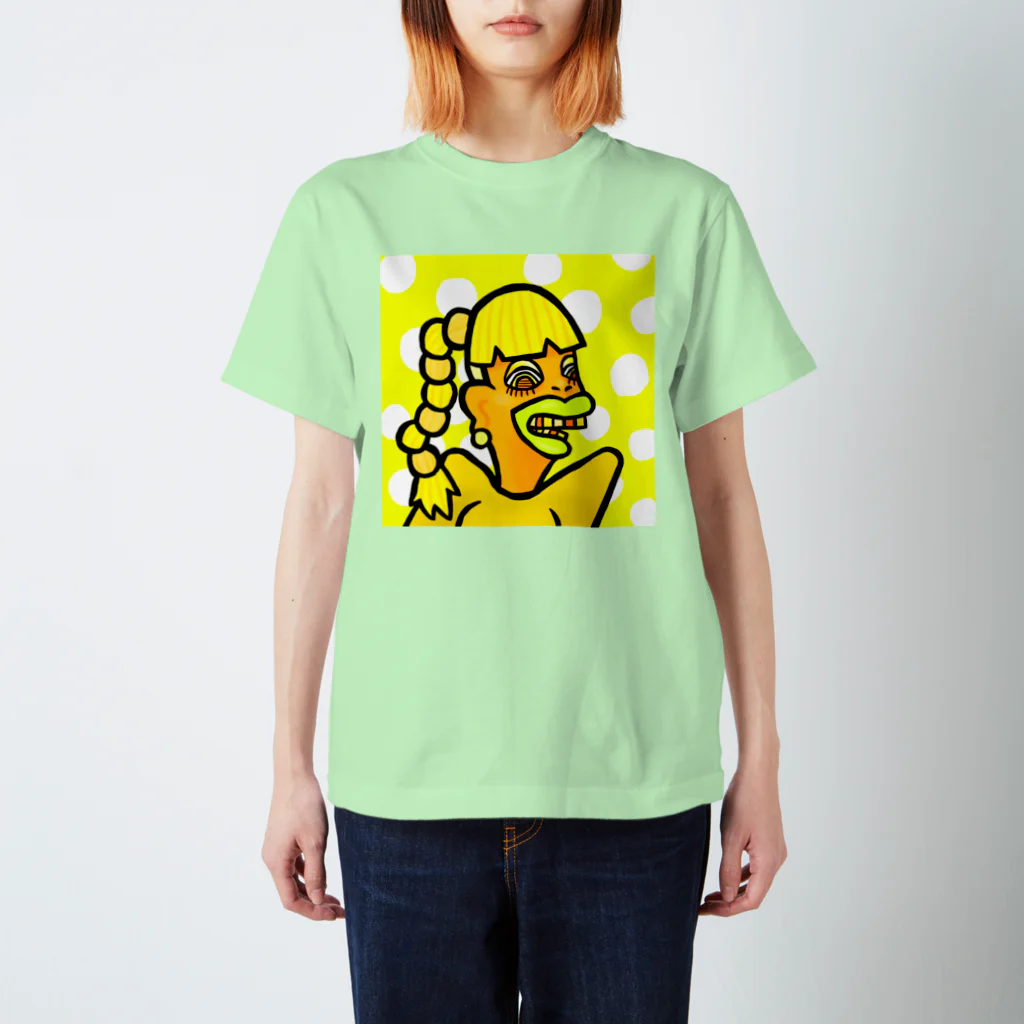 ac0artのきいろい女子 スタンダードTシャツ