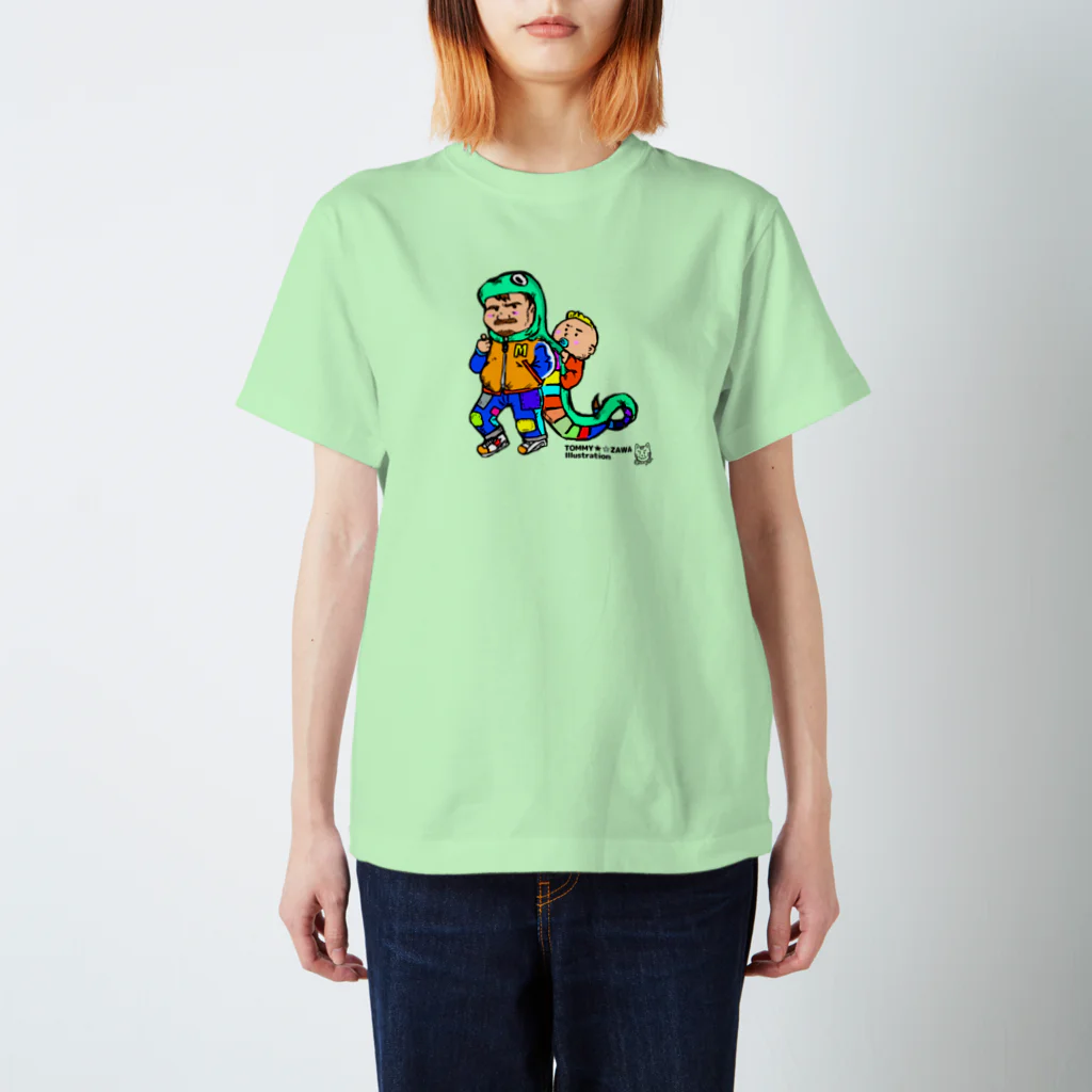 TOMMY★☆ZAWA　ILLUSTRATIONのへびになりたいダディー Regular Fit T-Shirt