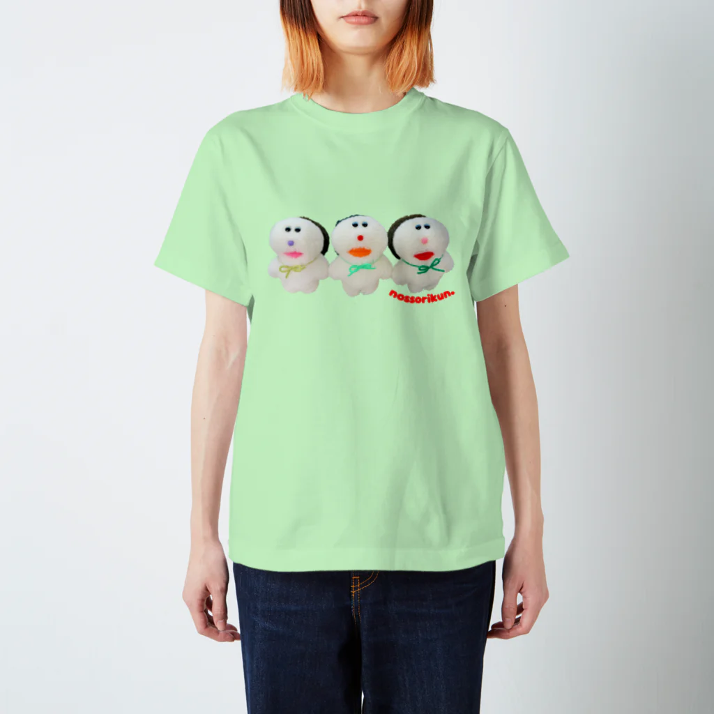 むにゅののっそりくんトリオ スタンダードTシャツ