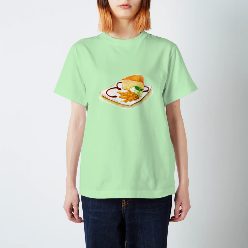 志瓜のSUZURIのふわふわスフレチーズケーキ スタンダードTシャツ