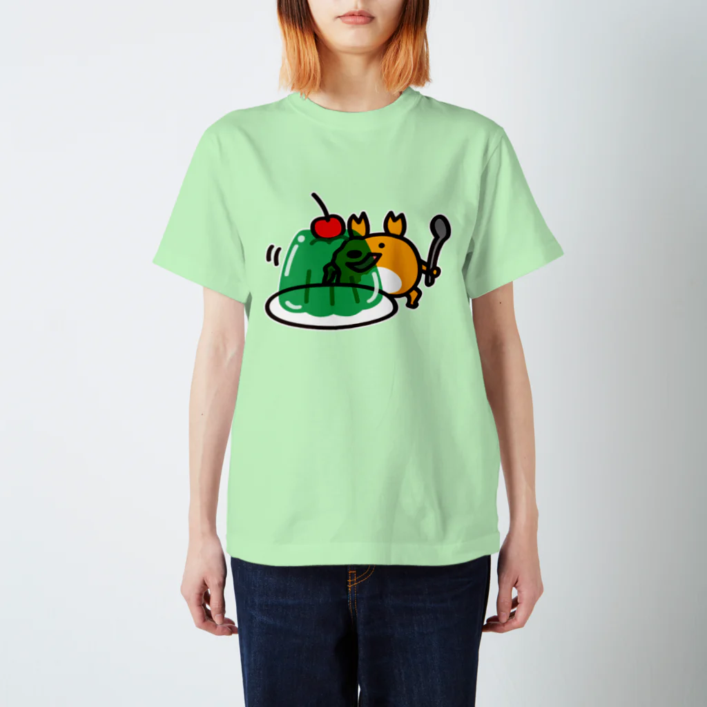 ただとま屋のカニぞうとゼリー スタンダードTシャツ