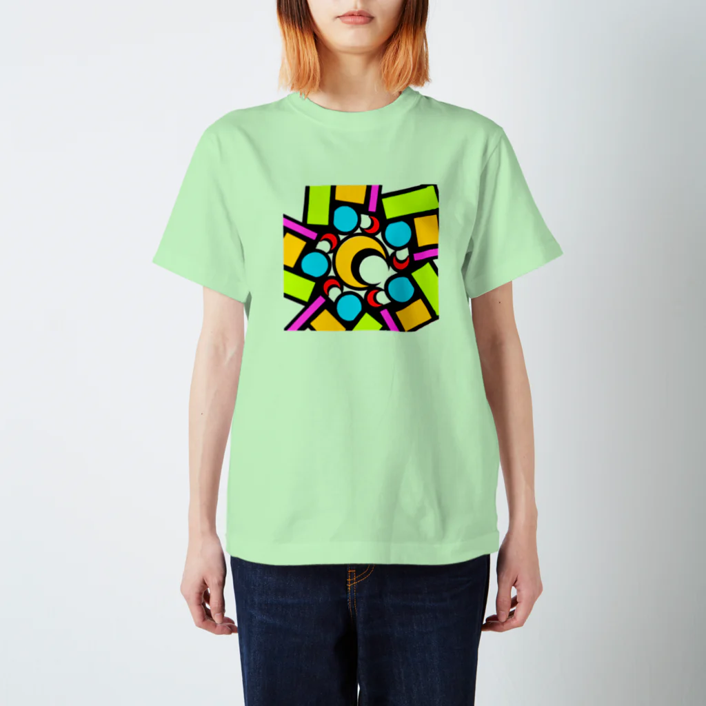 pastelia　shopのステン堂…stained  glass Regular Fit T-Shirt