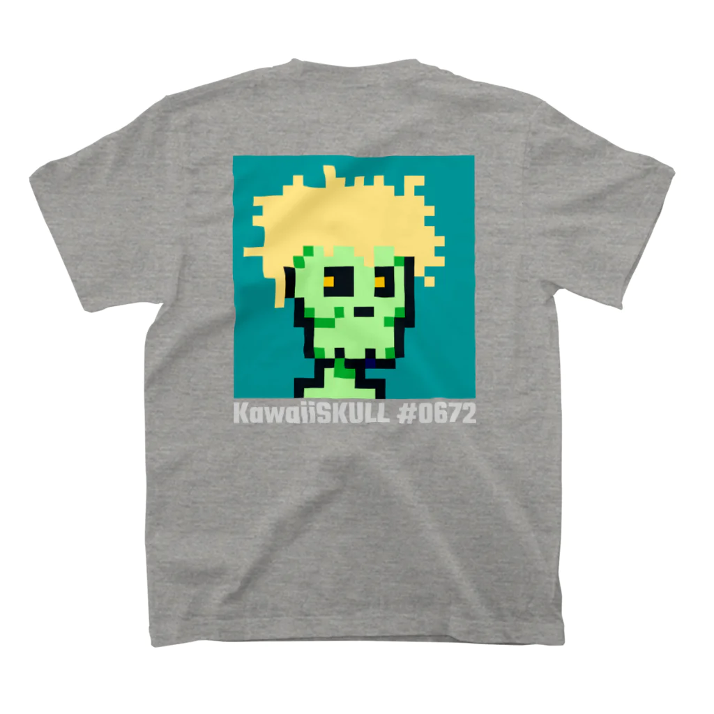 kuratti storeのKawaiiskull#0672 スタンダードTシャツの裏面