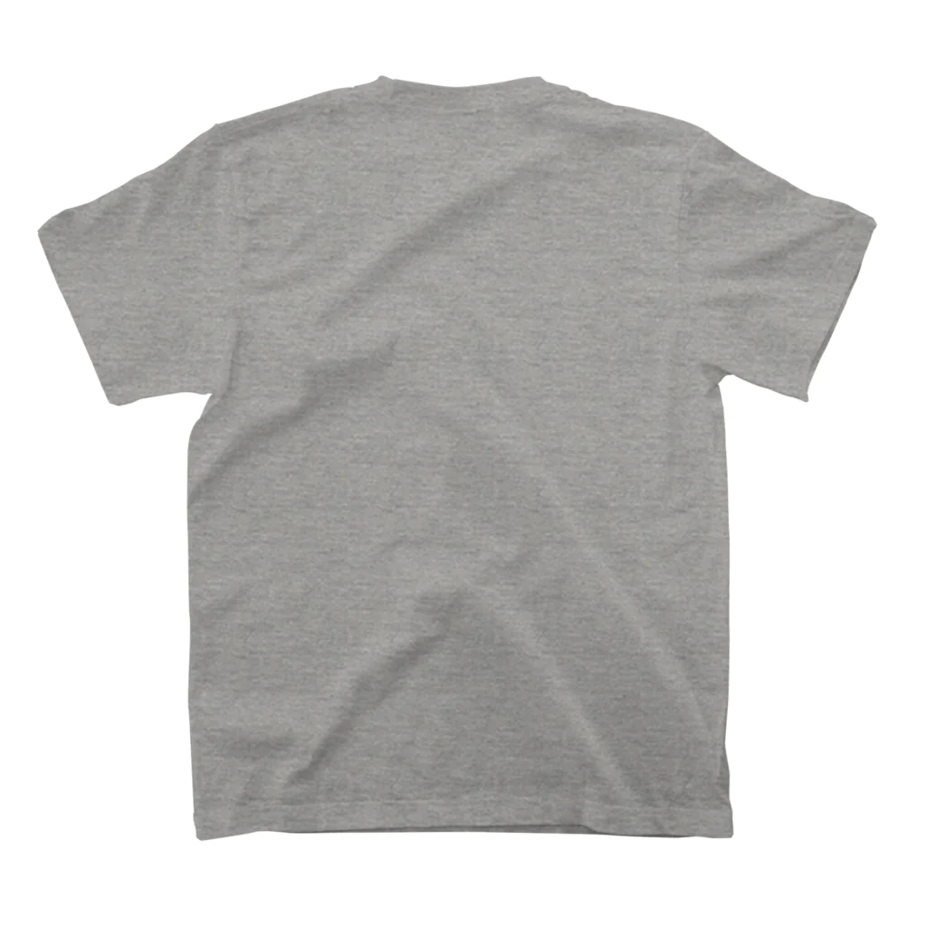 Ａ’ｚｗｏｒｋＳの合わせ髑髏二つ巴 白黒（オリジナル家紋シリーズ） Regular Fit T-Shirtの裏面