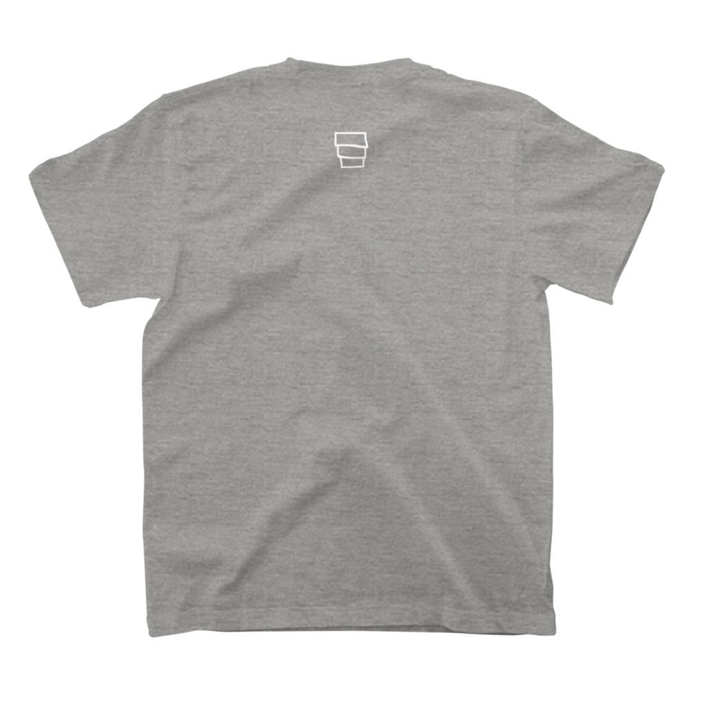 un_grn (月刊アングラ)のunder_ground (white logo)【前】/steps【背】: TS Regular Fit T-Shirtの裏面