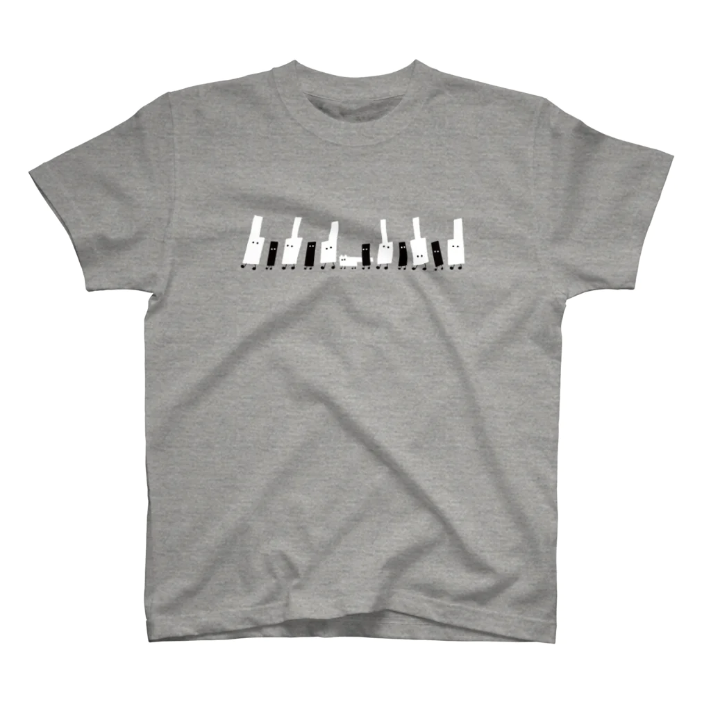 ねこやにわとりやのWALKING PIANO スタンダードTシャツ