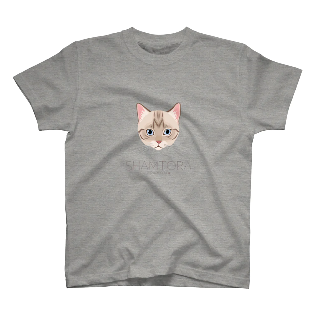 Baby Tigerのねこラブ・シャムトラ Regular Fit T-Shirt