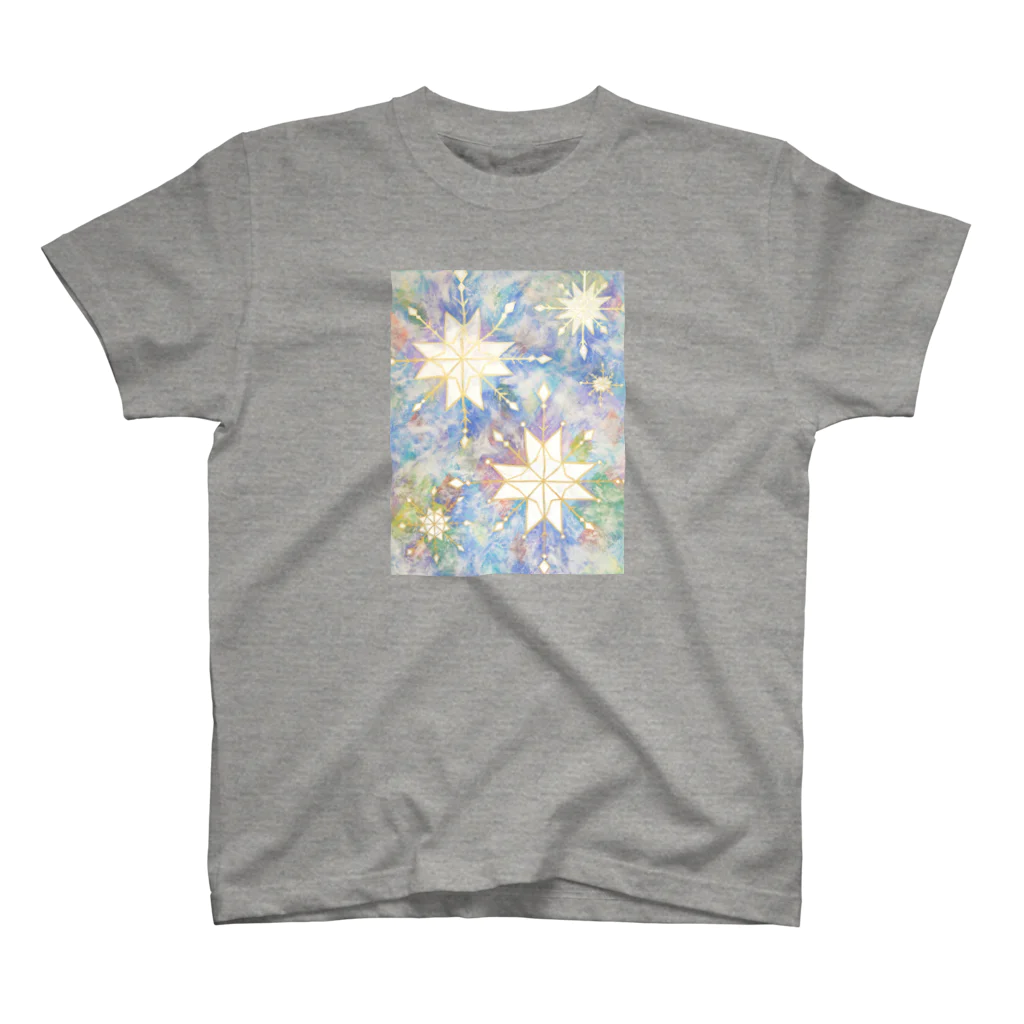 海南百合香-Yurika UnamiのSnow Crystals Regular Fit T-Shirt