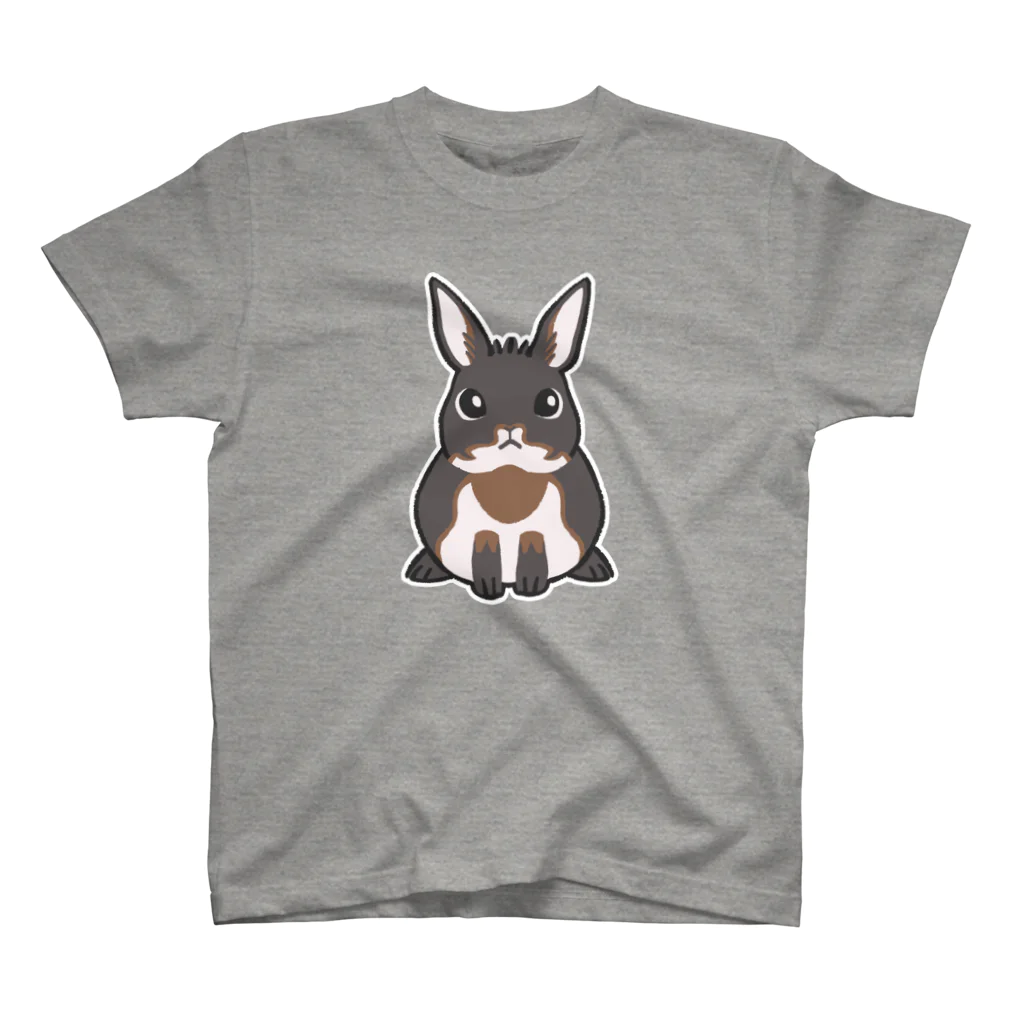 BattleBunny（うさぎ）の見上げてるブラックオター スタンダードTシャツ