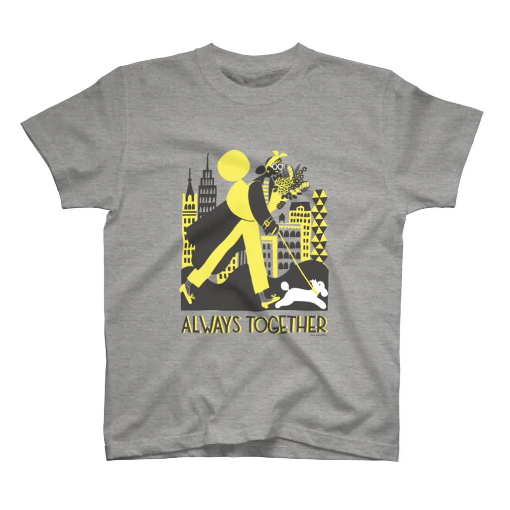 岸 潤一 / イラストレーターのALWAYS TOGETHER Regular Fit T-Shirt