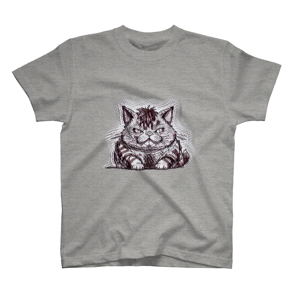 ＳＰＹＤＥＲＬＥＧＳの餌をくれBYふて猫 スタンダードTシャツ