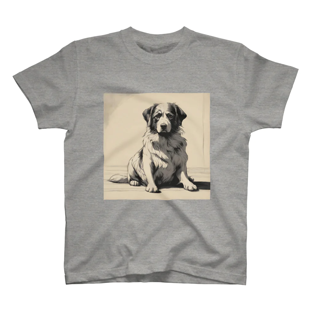 底辺の底辺好きな事を気ままに…。の帰りを待つ愛犬 Regular Fit T-Shirt