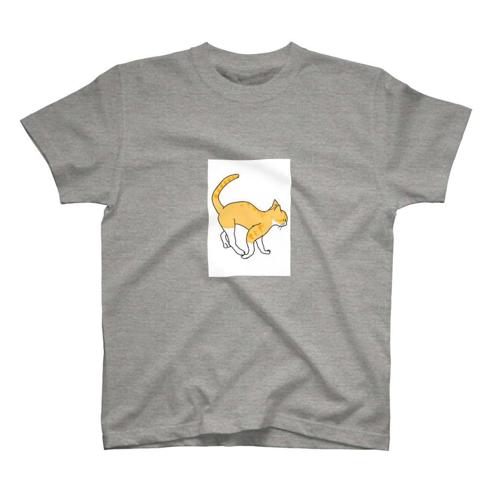 うちのねこの茶白猫　横 Regular Fit T-Shirt