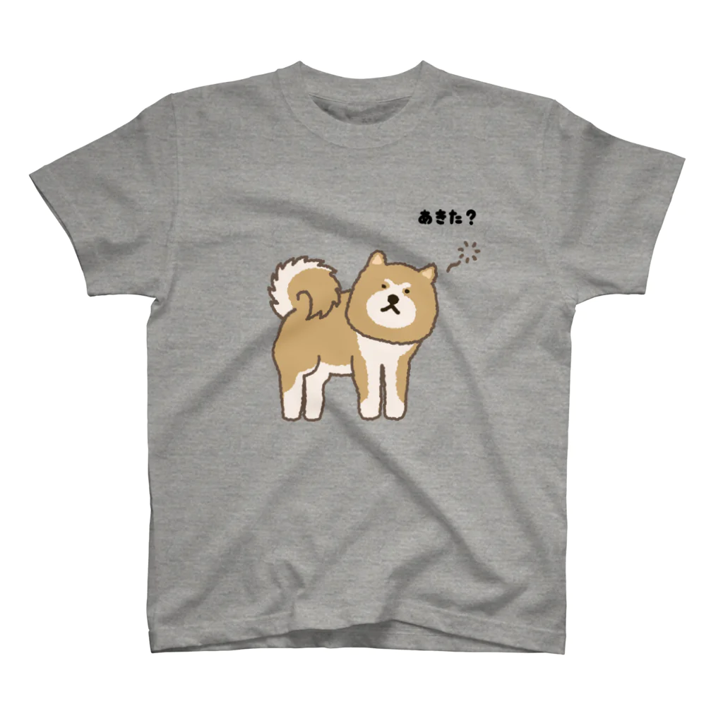 しばじるしデザインのあきた？（秋田犬） スタンダードTシャツ