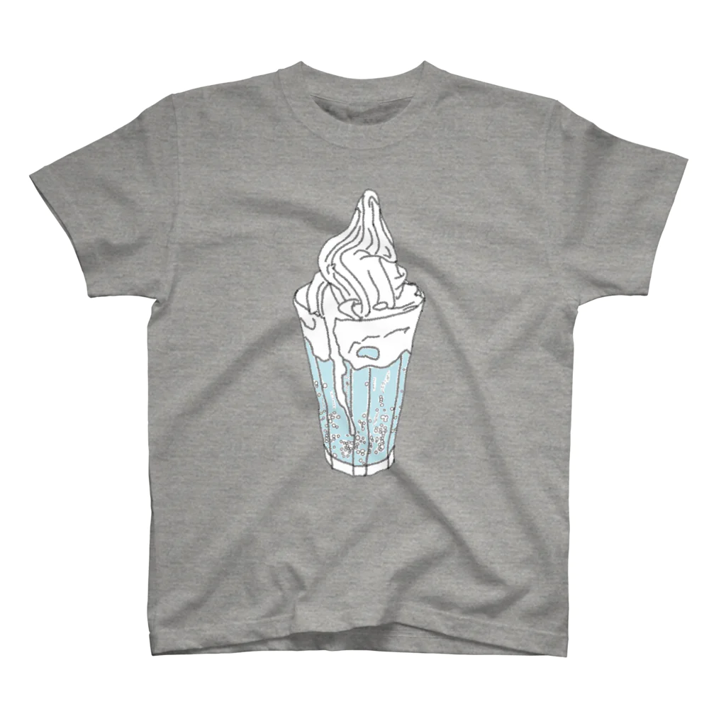 furumaimochiのクリームソーダ(水色) スタンダードTシャツ