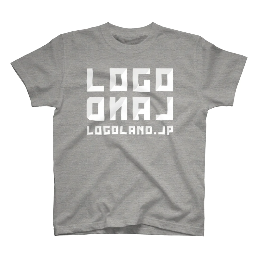 AEDIのLogoLand White Logoland.jp Logo V2（ロゴランド ホワイト logoland.jp ロゴ V2 ） Regular Fit T-Shirt