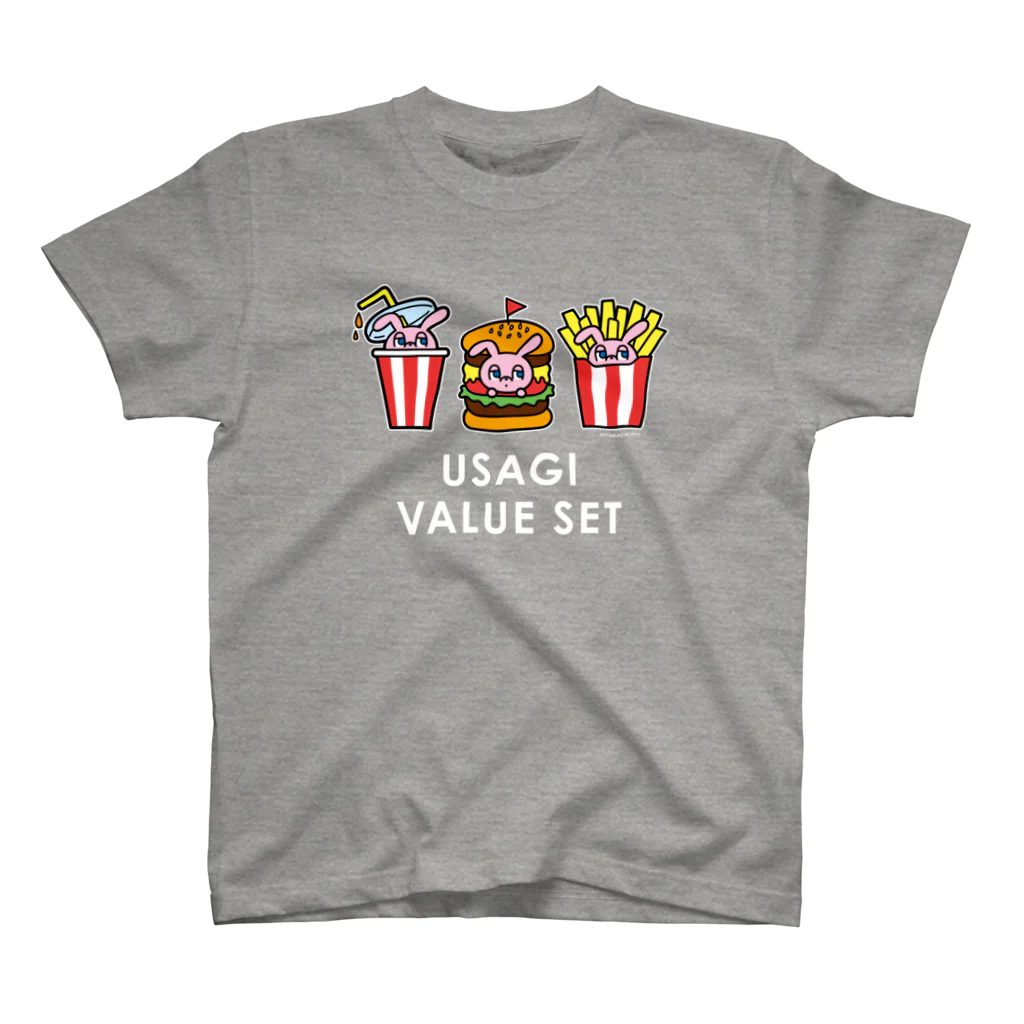 YUMEのUSAGI VALUE SET(文字白) スタンダードTシャツ