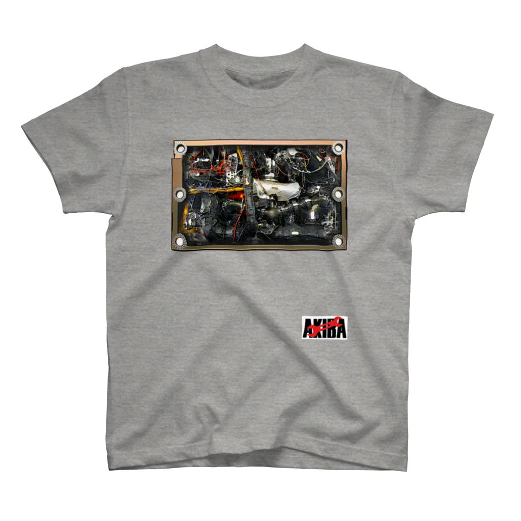 GAMERA3のAKIBAのサイバーなメンテナンスハッチ スタンダードTシャツ