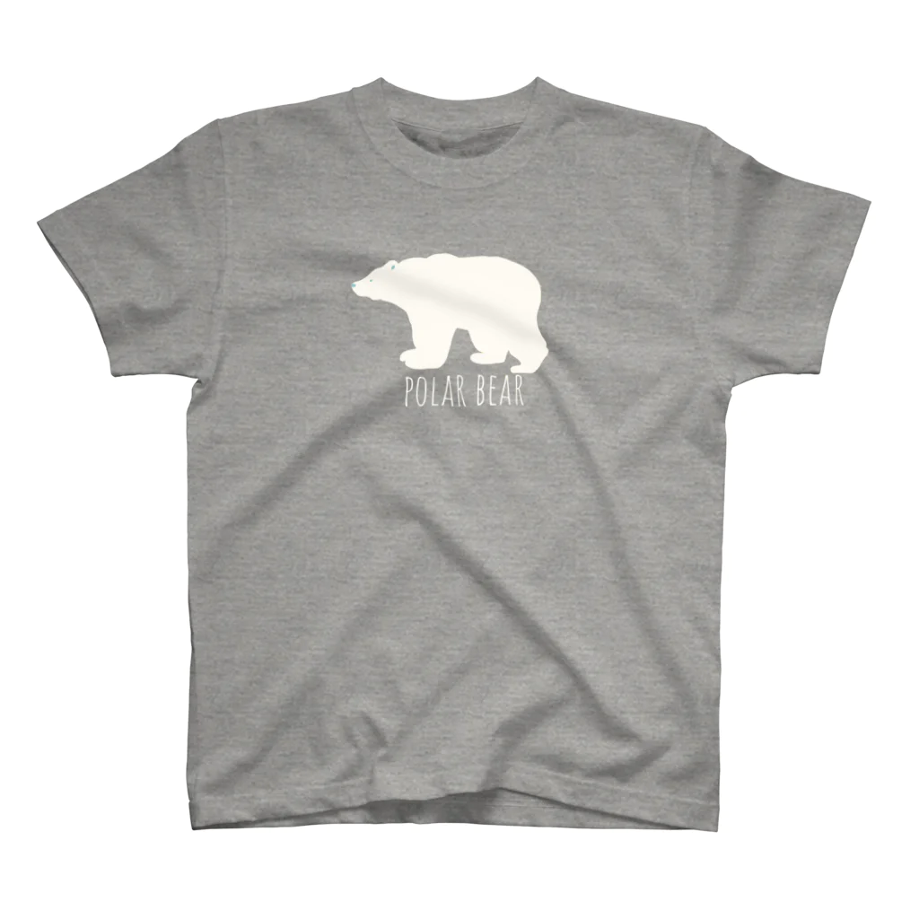 ねこのねごとのPolar bear  スタンダードTシャツ