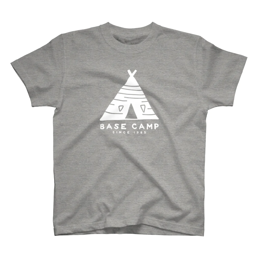 BASE-CAMPのBASE テント 01 WHITE スタンダードTシャツ