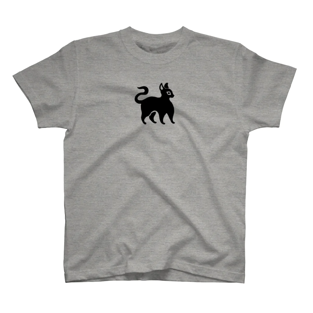 ツバメ堂の黒猫 Regular Fit T-Shirt