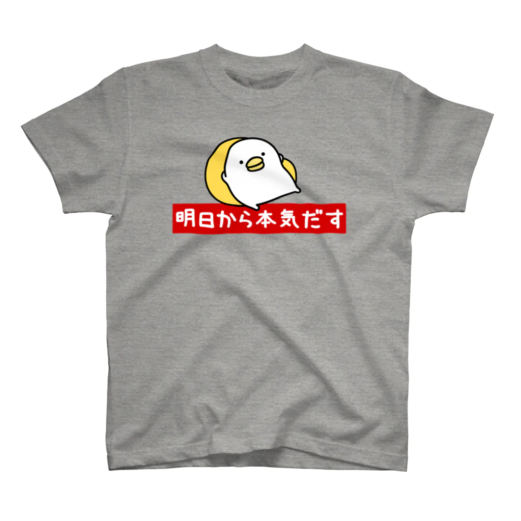 mame&coのうるせぇトリ（明日から本気だす） スタンダードTシャツ