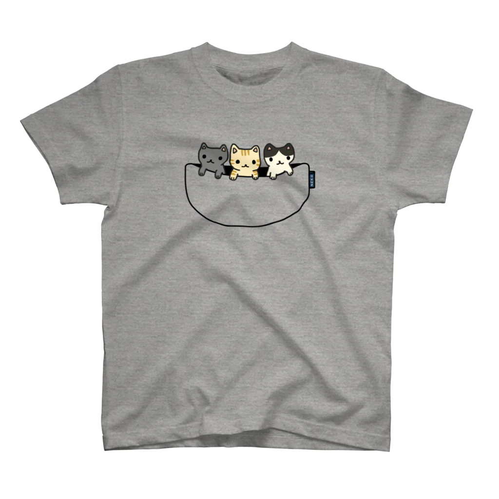 すとろべりーガムFactoryの猫たち専用ポケット Regular Fit T-Shirt