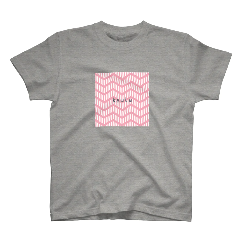 kaulaのkaula_zigzag01(pink) スタンダードTシャツ