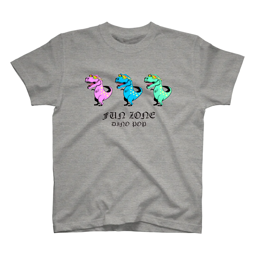 yellowbirdillustrationsのDINO POP 『3』 スタンダードTシャツ