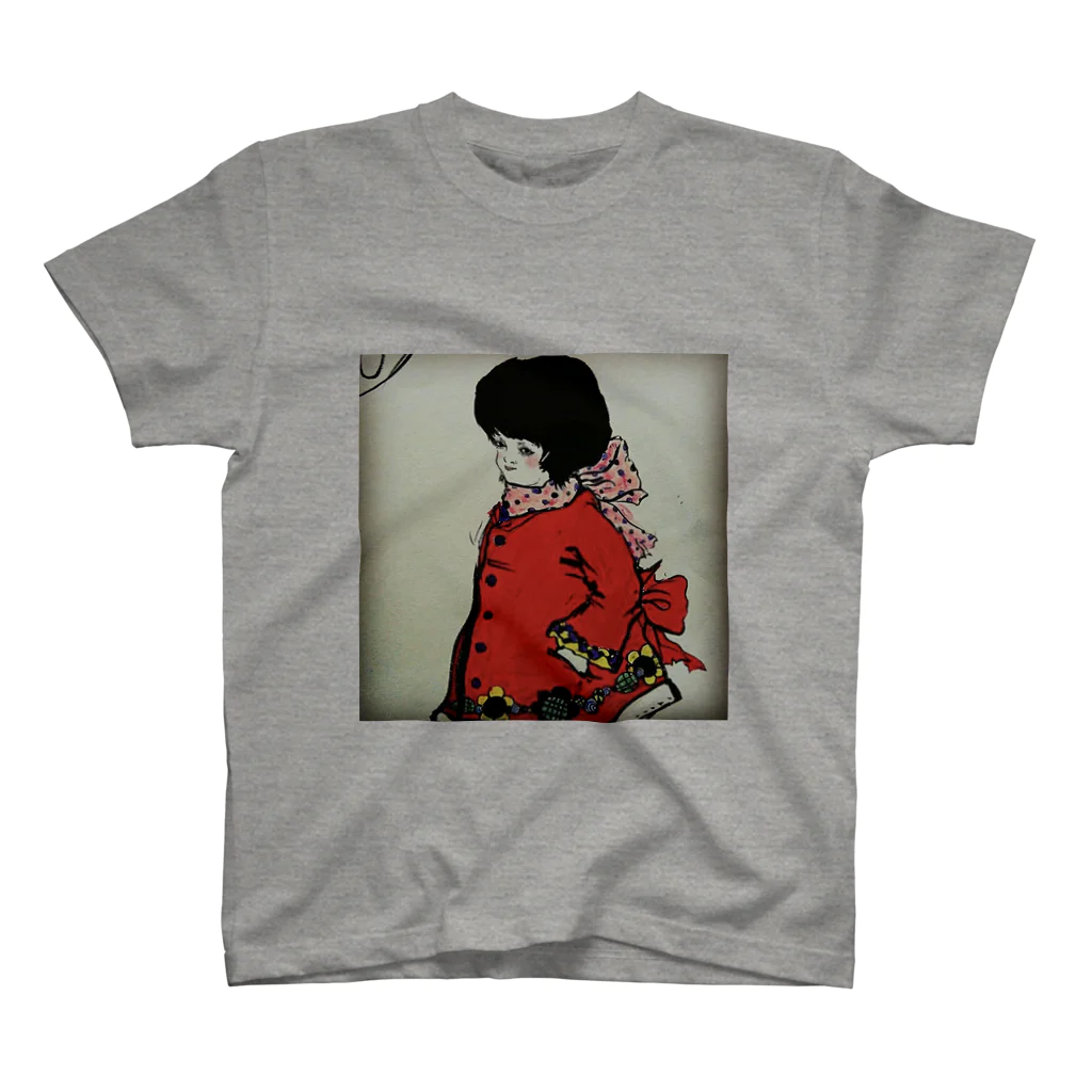 chie_art_galleryのキノコカット女子 Regular Fit T-Shirt