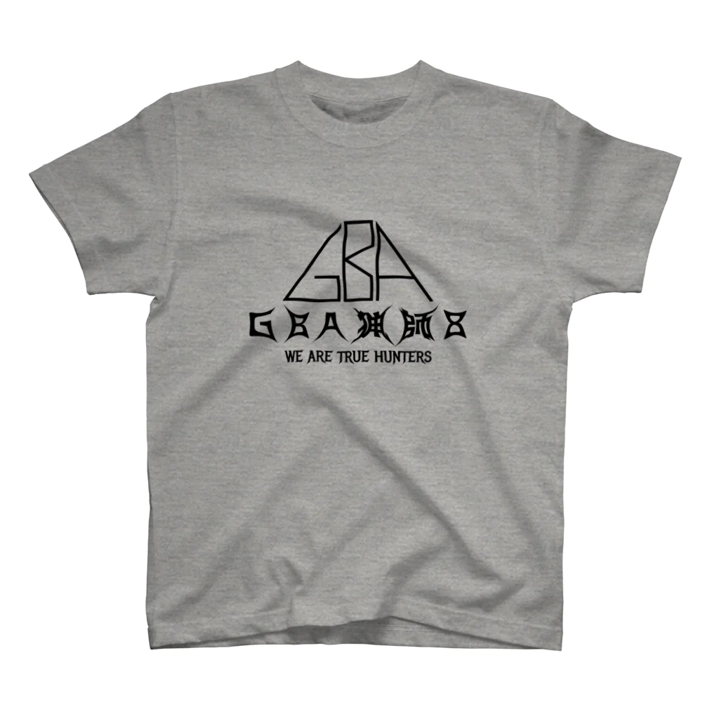 やぶ鹿グッズのGBA猟師８Tシャツ（文字黒） スタンダードTシャツ