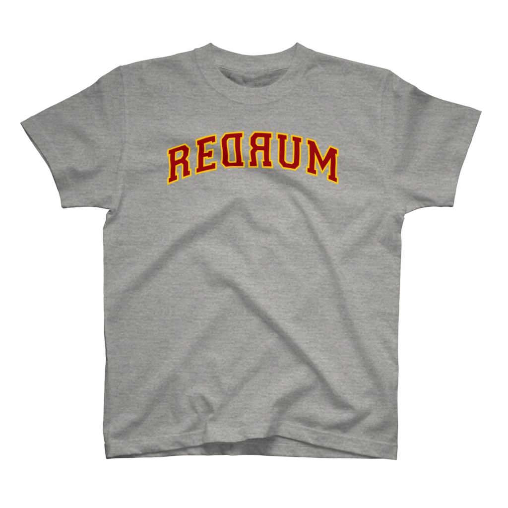 shoppのREDRUM 灰×ボルドー T-Shirt