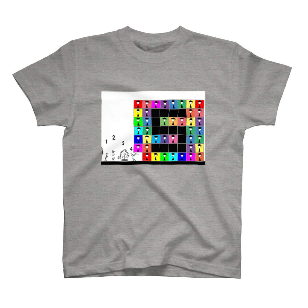 白井　快士のウォーホルを模写した芸術家の卵たち Regular Fit T-Shirt