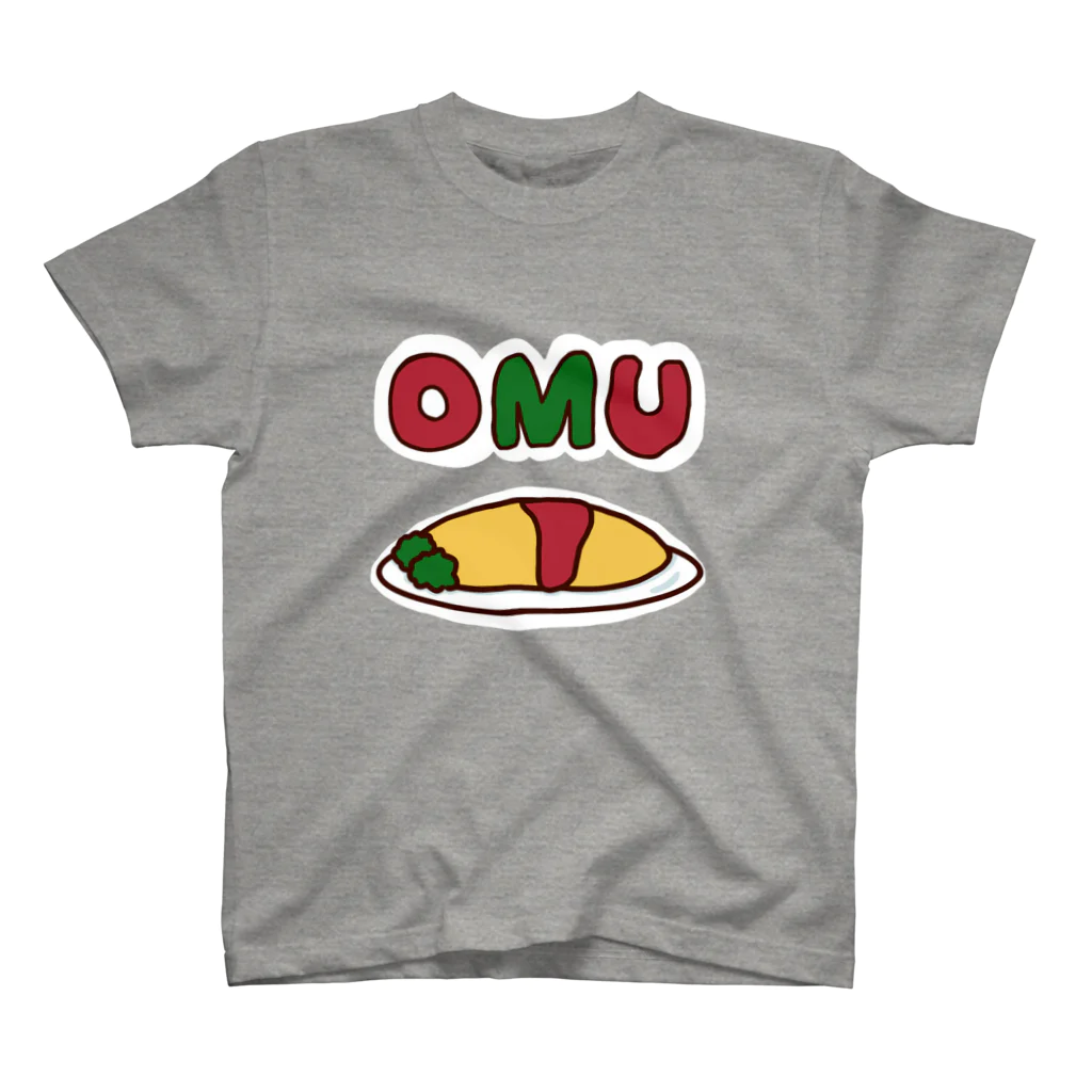 旻天堂(旧 ゆうれい星)のOMU OMU (余白有りVer.) スタンダードTシャツ