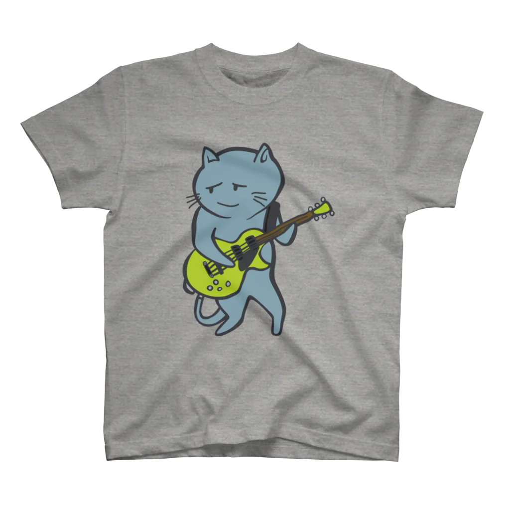 あおいろらじおのnecoguitar-color スタンダードTシャツ